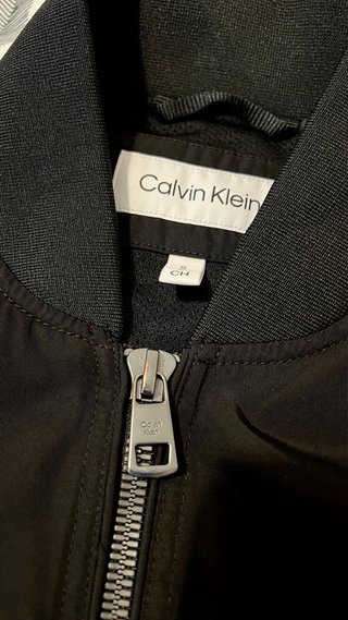 Chaqueta Bomber Calvin Klein Hombre Negra P
