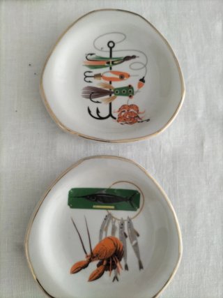 Platitos de pan 60-70 vintage vajilla antigua