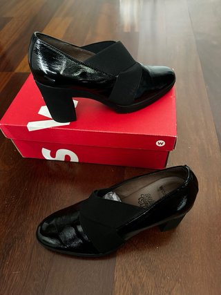 Zapatos Wonders Mujer Talla 37 Tacón Alto Negro