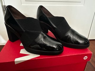 Zapatos Wonders Mujer Talla 37 Tacón Alto Negro