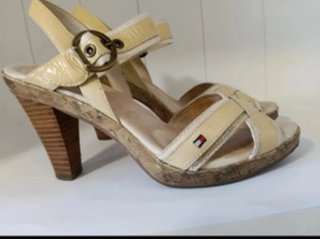 Sandalias Tommy Hilfiger Piel Beige Talla 38