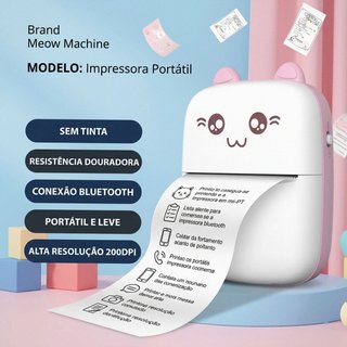 Mini Impressora Térmica Portátil Bluetooth