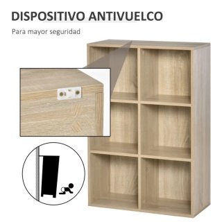 Estantería de madera modular