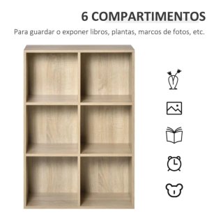 Estantería de madera modular
