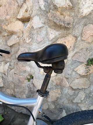 Bicicleta plateada