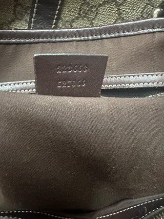 Borsa tote Gucci monogram marrone