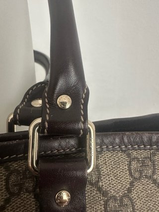 Borsa tote Gucci monogram marrone