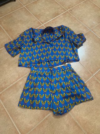 Conjunto estampado corto