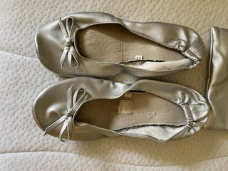 Ballerine pieghevoli donna oro/argento taglia 38