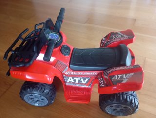 Moto Eléctrica ATV Infantil Roja