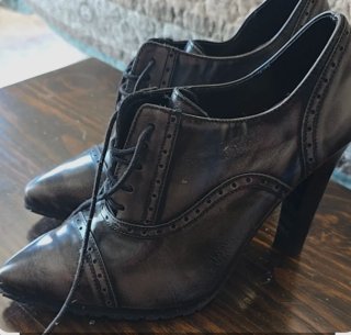 Botines de piel negros T37
