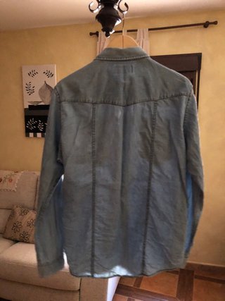 Camisa vaquera Pull&Bear azul