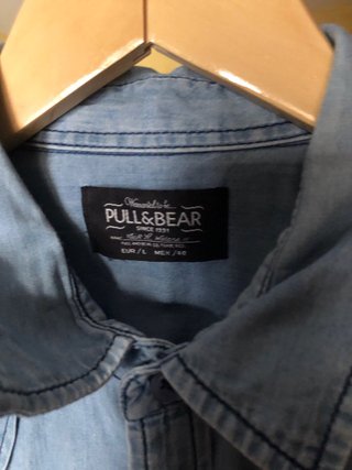 Camisa vaquera Pull&Bear azul