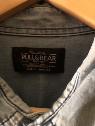 Camisa vaquera Pull&Bear azul
