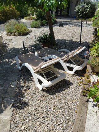 2 Lettini da Spiaggia con Materasso