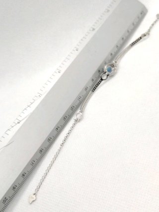 Pulsera Plata con Topacio Azul Londres