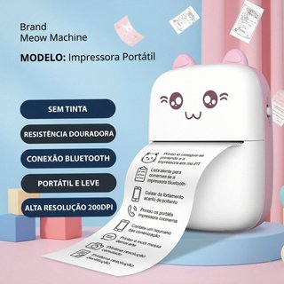 Mini Impressora Térmica Portátil Bluetooth