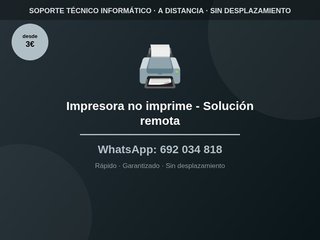 Impresora no imprime - Solución remota