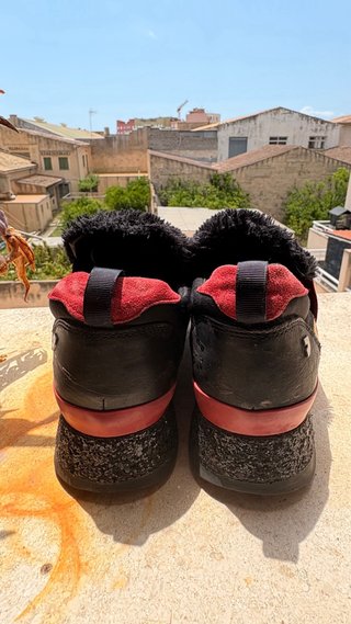 Mocasines Animal Print Rojo y Marrón