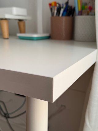 Escritorio IKEA blanco con cajonera