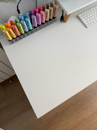 Escritorio IKEA blanco con cajonera