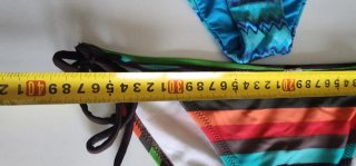 Braguita bikini azul y multicolor tallas 44