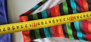 Braguita bikini azul y multicolor tallas 44