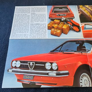 Panfleto Alfa Romeo Alfasud Sprint Original 1976