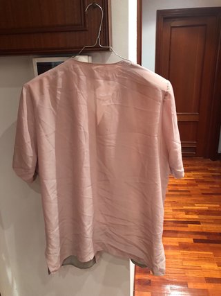 Blusa 2 en 1 Talla 52 Beige y Rosa
