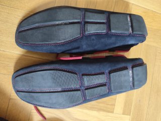 Mocasines Carolina Herrera Negro/Rojo