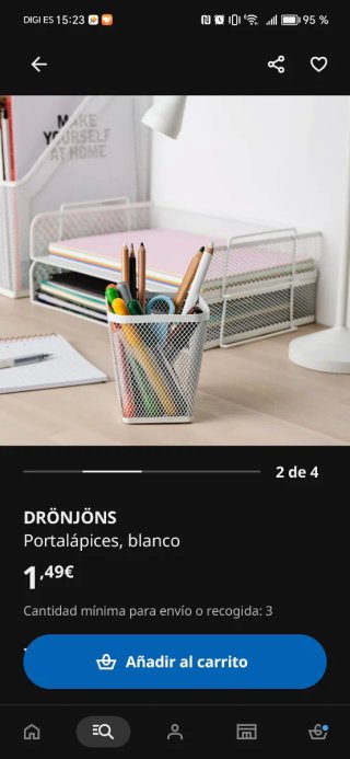 Set Archivador y 2 Portalápices Escritorio