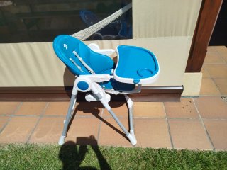 Trona azul para bebé