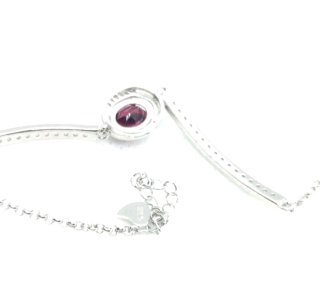 Pulsera Plata con Granate Natural