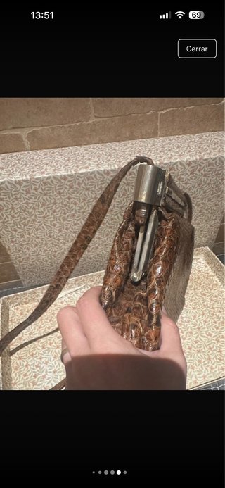 Bolso Vintage Piel Serpiente Años 50