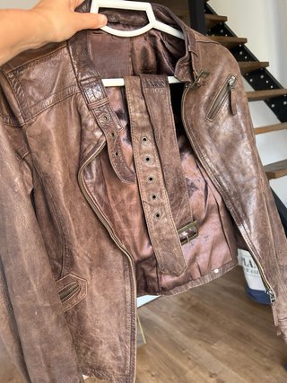 Chaqueta Piel cabrina Marrón Talla M