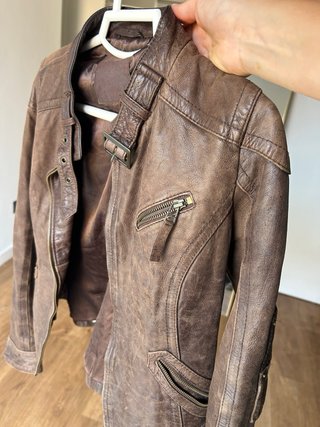 Chaqueta Piel cabrina Marrón Talla M