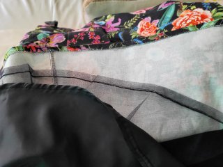 Vestido Negro Estampado Floral El Corte Inglés 44