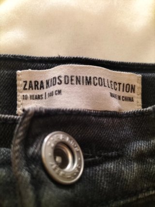 Gonna in denim nera Zara Kids