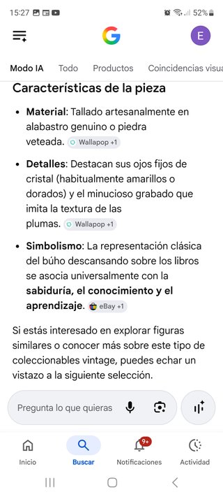 Figura Búho Alabastro