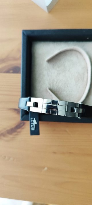 Pulsera Lotus Acero Negro Hombre