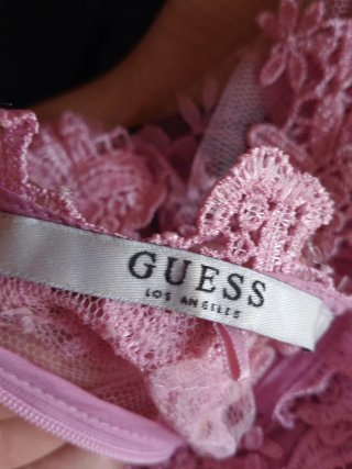 Abito Pizzo Rosa - Guess