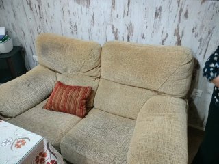 Sofá 3+2 plazas tela beige