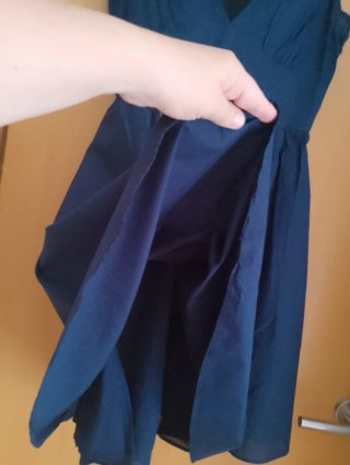 Vestido Tintoreto azul marino elegante