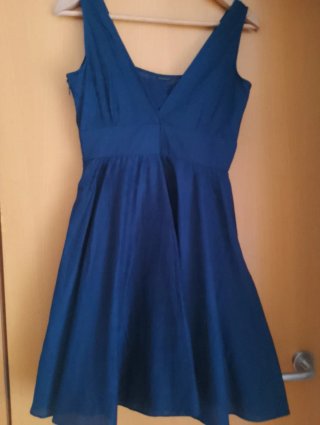 Vestido Tintoreto azul marino elegante