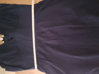 Vestido Tintoreto azul marino elegante