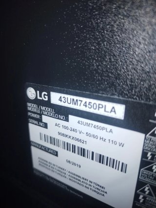TV LG 43" SMART TV 4K PERFECTO ESTADO