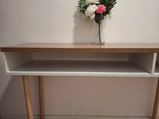 Mueble recibidor entrada madera