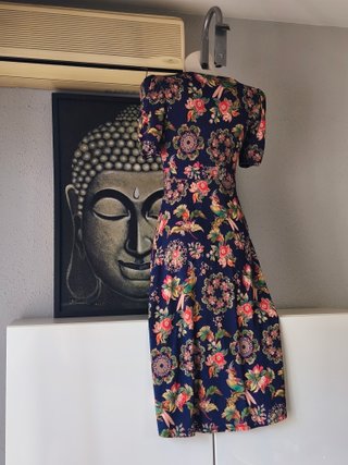 Vestido largo midi de Desigual. Talla M