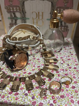 Conjunto bisutería Romtimes con reloj