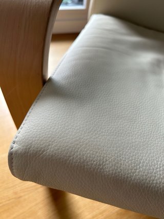 Cojín Ikea POÄNG Piel Flor Natural NUEVO